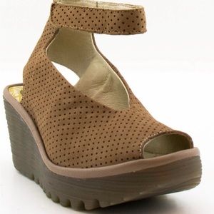 Beige, new in box, Fly London shoes. European size 40.